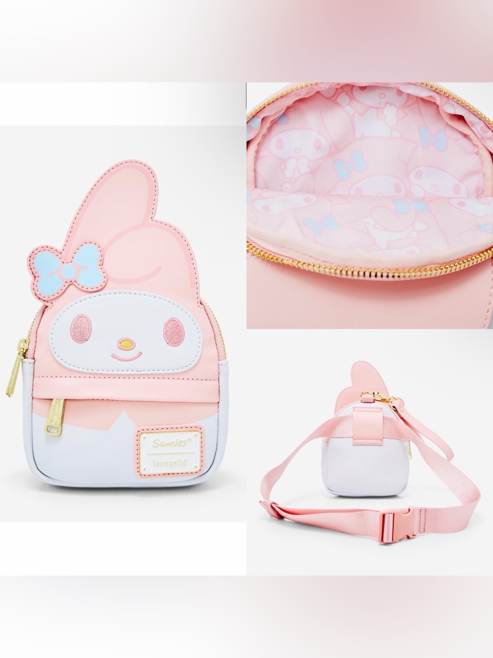NWOT Loungefly Sanrio My Melody Figural
Wristlet - BoxLunch Exclusive